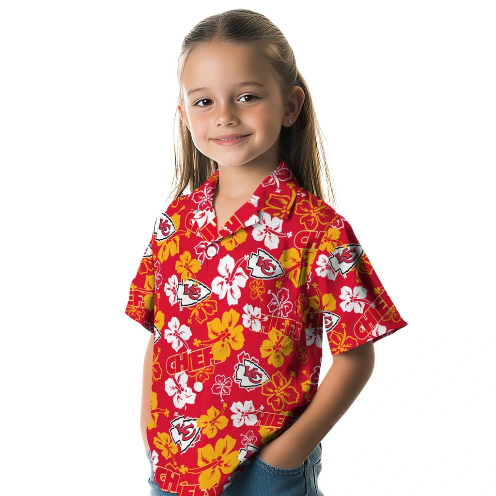 Kansas City Chiefs Hibiscus Bloom Hawaiian Shirt – Moonbestprint