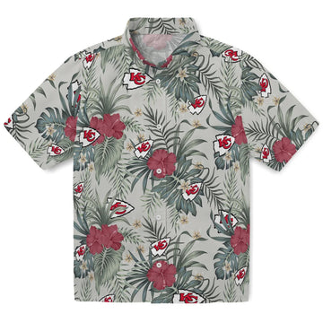 Kansas City Chiefs Hawaiian Shirt - Hibiscus Designs | Moonbestprint