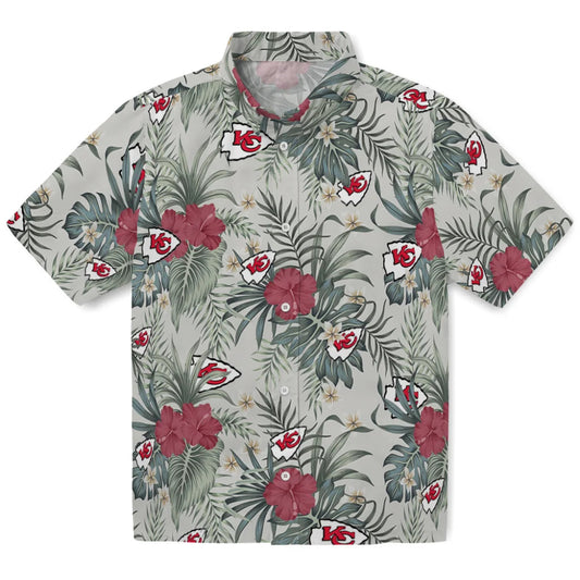 Kansas City Chiefs Hawaiian Shirt - Hibiscus Designs | Moonbestprint