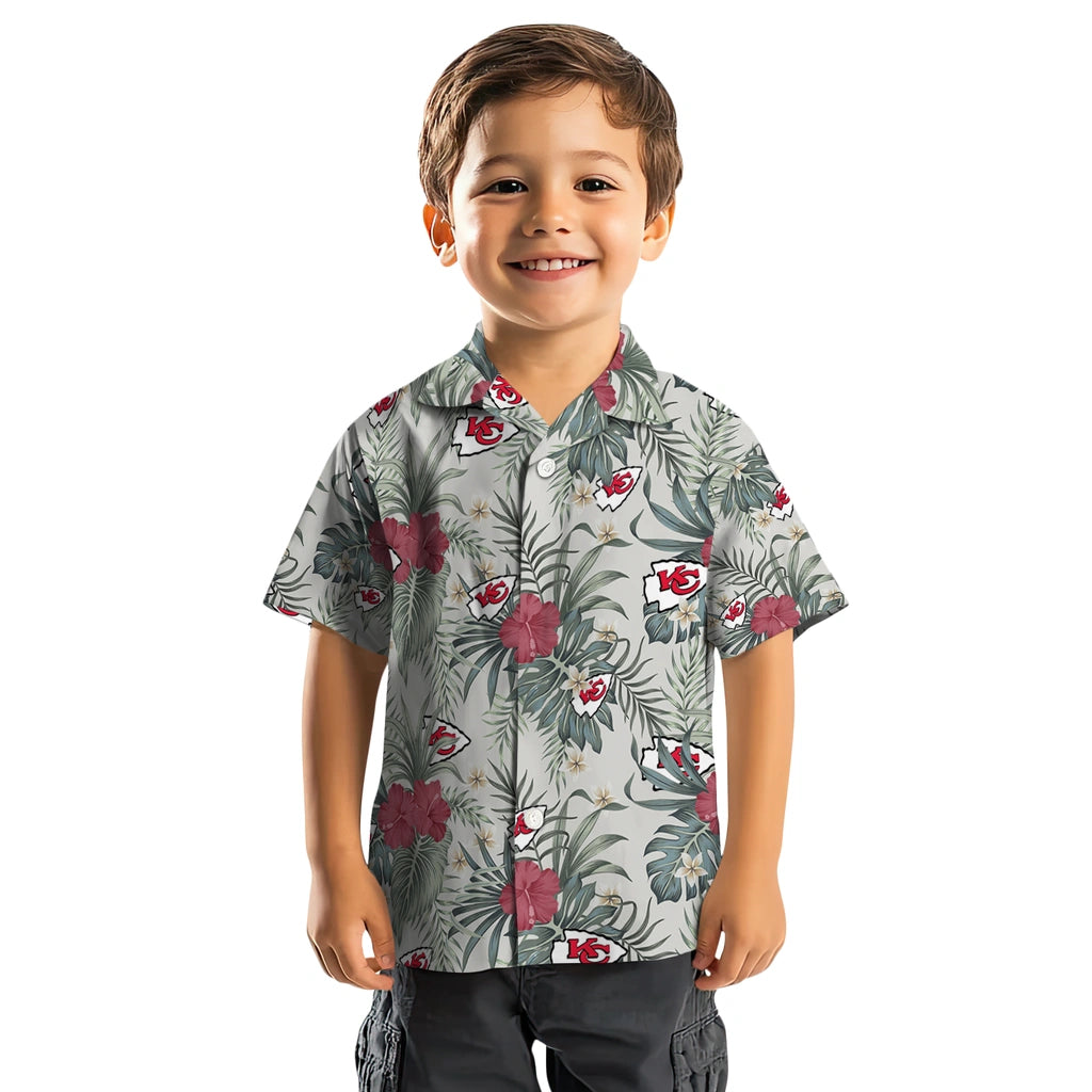 Kansas City Chiefs Hawaiian Shirt - Hibiscus Designs | Moonbestprint