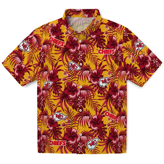 Kansas City Chiefs Hawaiian Shirt - Hibiscus Exotic | Moonbestprint