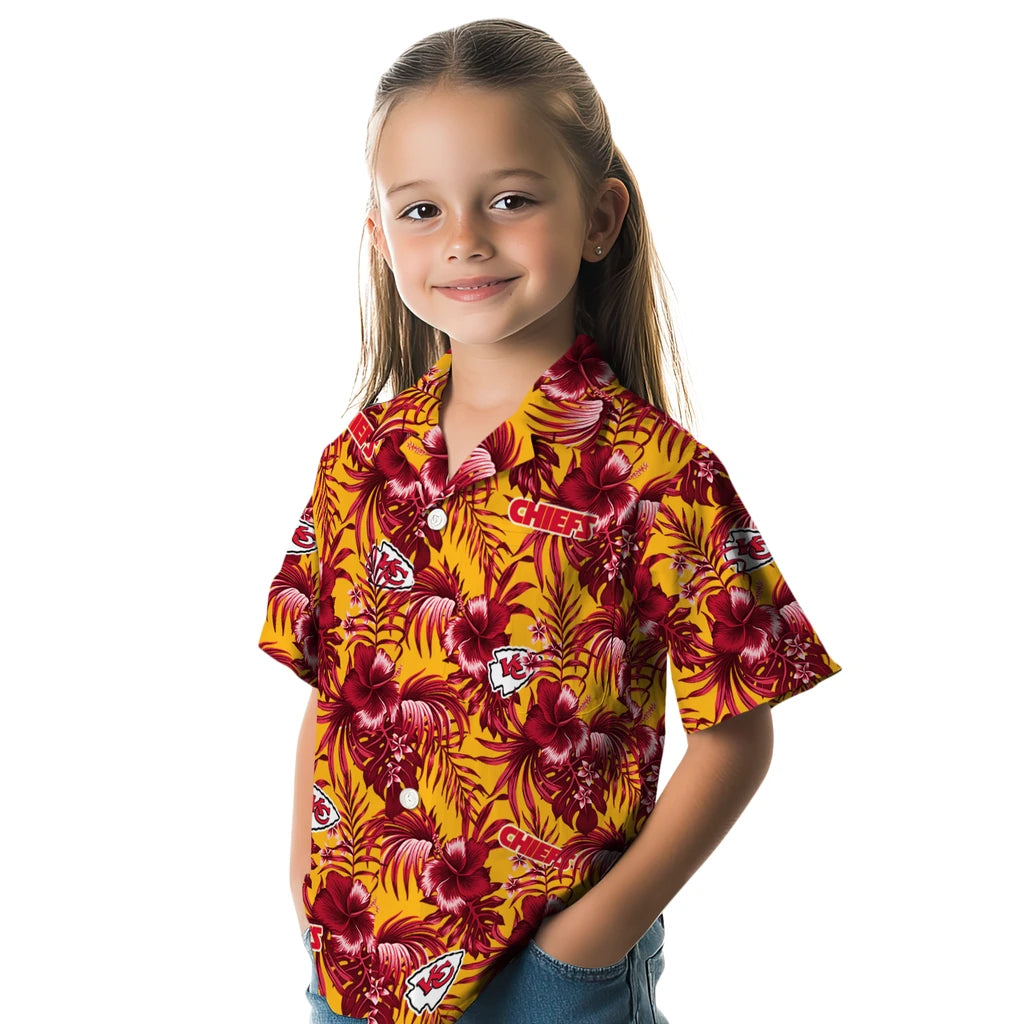 Kansas City Chiefs Hawaiian Shirt - Hibiscus Exotic | Moonbestprint
