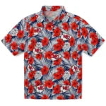 Kansas City Chiefs Hawaiian Shirt - Hibiscus Fiesta | Moonbestprint