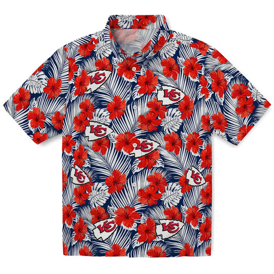 Kansas City Chiefs Hawaiian Shirt - Hibiscus Fiesta | Moonbestprint