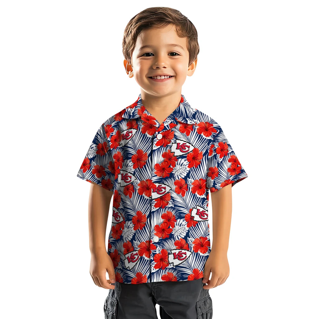 Kansas City Chiefs Hawaiian Shirt - Hibiscus Fiesta | Moonbestprint