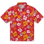 Kansas City Chiefs Hawaiian Shirt - Hibiscus Flower Design | Moonbestprint