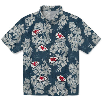 Kansas City Chiefs Hawaiian Shirt - Hibiscus Flowers | Moonbestprint