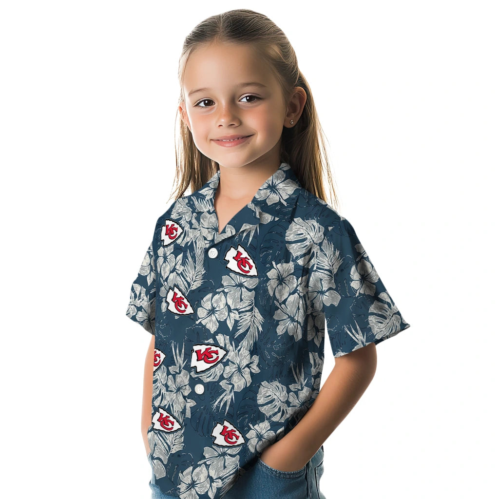 Kansas City Chiefs Hawaiian Shirt - Hibiscus Flowers | Moonbestprint