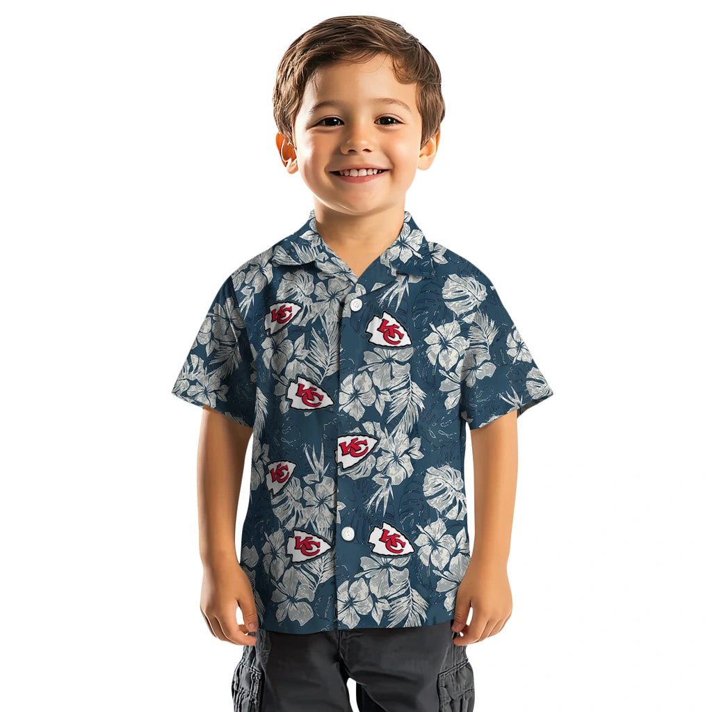 Kansas City Chiefs Hawaiian Shirt - Hibiscus Flowers | Moonbestprint