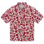 Kansas City Chiefs Hawaiian Shirt - Hibiscus Motif | Moonbestprint