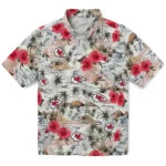 Kansas City Chiefs Hawaiian Shirt - Hibiscus Seaside | Moonbestprint