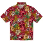 Kansas City Chiefs Hawaiian Shirt - Hibiscus Tiki Jungle | Moonbestprint