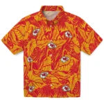 Kansas City Chiefs Hawaiian Shirt - Monstera Layer | Moonbestprint
