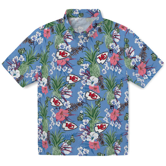 Kansas City Chiefs Hawaiian Shirt - Pineapple Bouquet | Moonbestprint