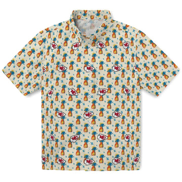 Kansas City Chiefs Hawaiian Shirt - Pineapple Delight | Moonbestprint
