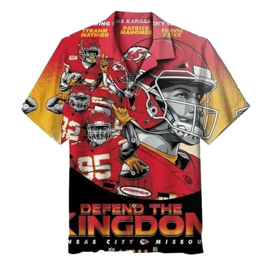 Kansas City Chiefs Defenders The Kingdom Graphic Hawaiian Shirt Unisex - Moonbestprint