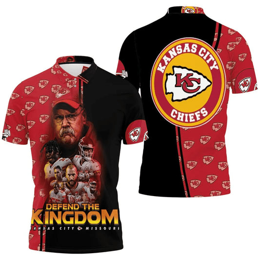 Kansas City Chiefs Kingdom Guardians 3D Polo Shirt - Moonbestprint