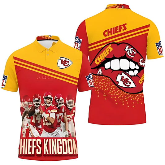 Kansas City Chiefs Kingdom Pride 3D Polo Shirt - Moonbestprint