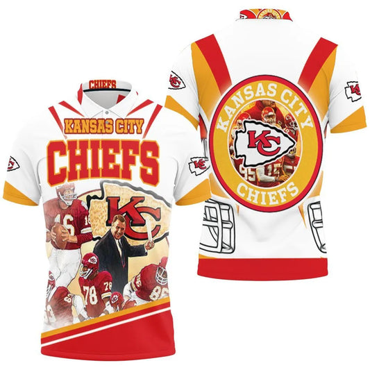 Kansas City Chiefs Legacy Throwback 3D Polo Shirt - Moonbestprint