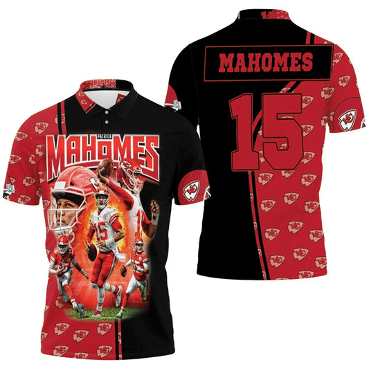 Kansas City Chiefs Mahomes Dominance 3D Polo Shirt - Moonbestprint
