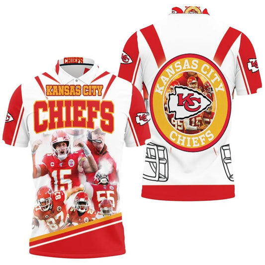 Kansas City Chiefs Mahomes Powerhouse 3D Polo Shirt - Moonbestprint