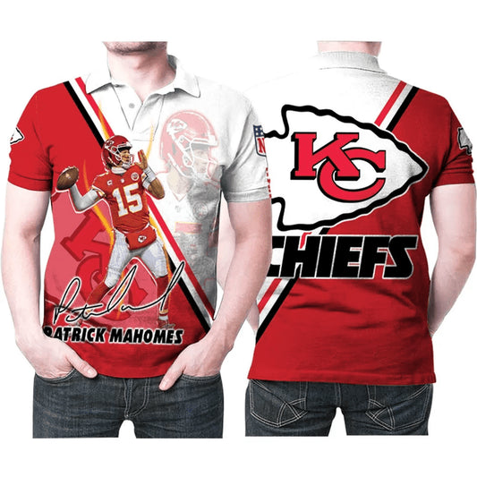 Kansas City Chiefs Mahomes Signature Polo Shirt - Moonbestprint