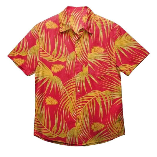 Kansas City Chiefs Unisex Palm Leaf Graphic Hawaiian Shirt - Moonbestprint