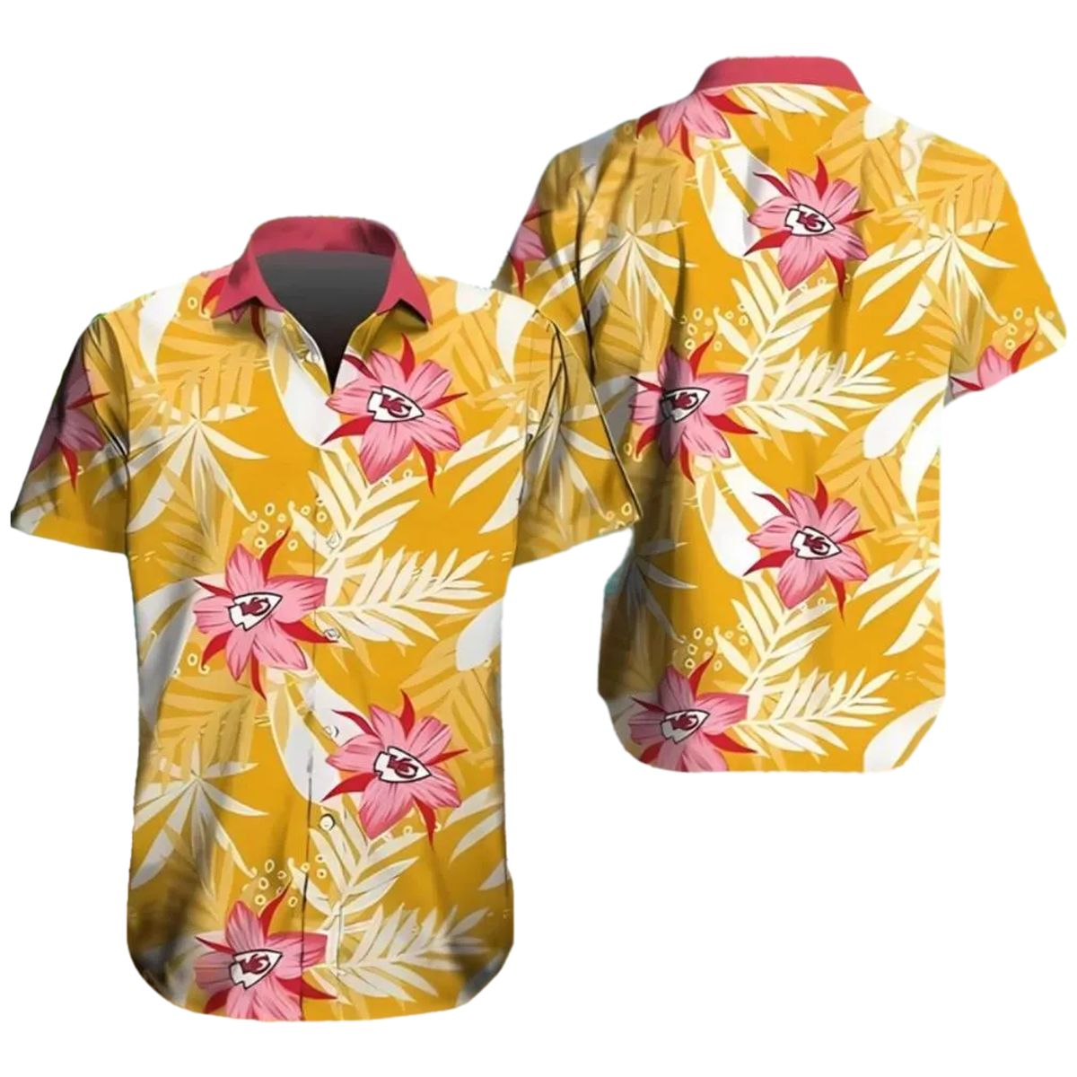 Kansas City Chiefs Pistil Graphic Hawaiian Shirt Unisex Aloha Tee - Moonbestprint