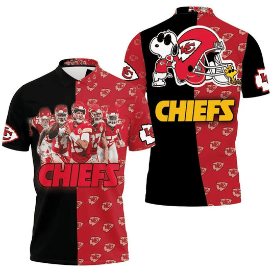 Kansas City Chiefs Playmaker Snoopy Polo Shirt - Moonbestprint