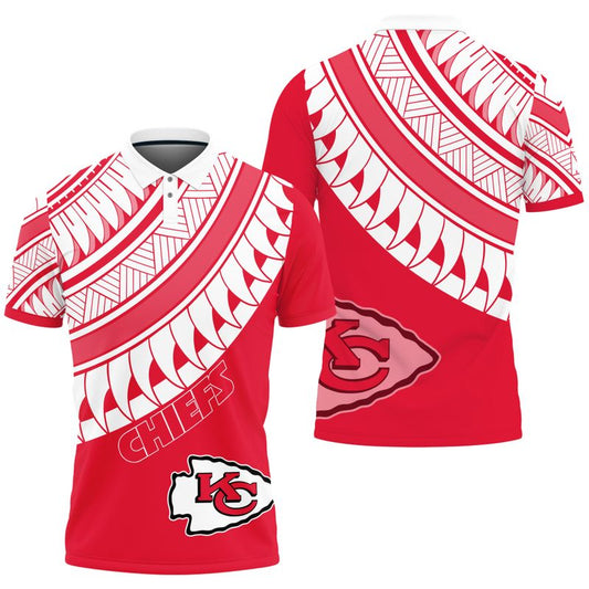 Kansas City Chiefs Polynesian Pattern Polo Shirt - Moonbestprint