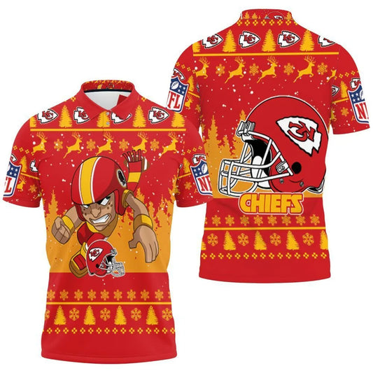 Kansas City Chiefs Power Play Polo Shirt - Moonbestprint