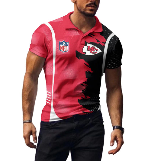 Kansas City Chiefs Red Fury Polo Shirt - Moonbestprint