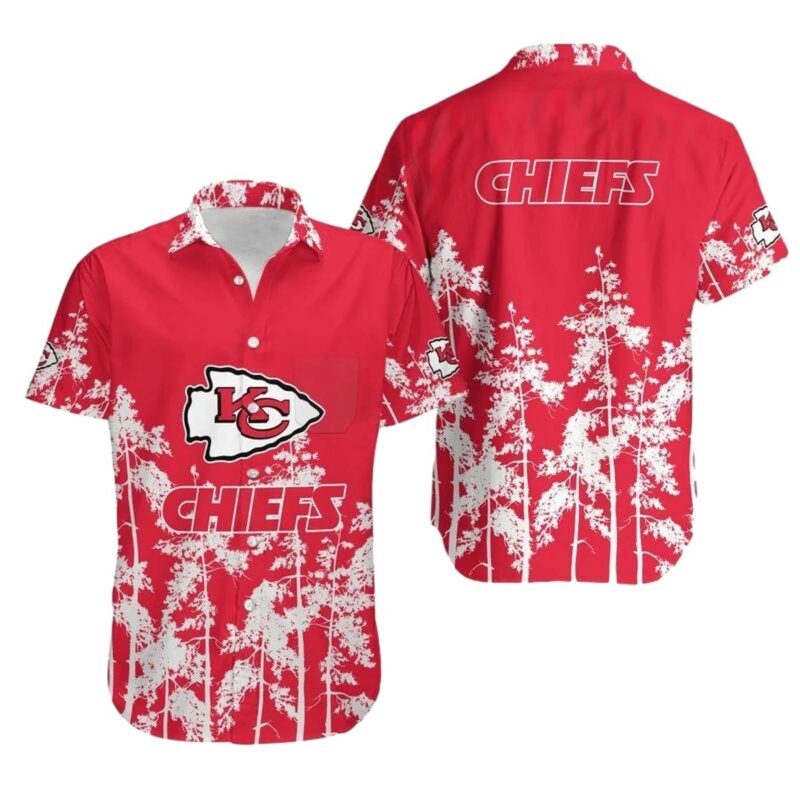 Kansas City Chiefs Red Hawaiian Shirt Unisex Graphic Aloha Shirt - Moonbestprint