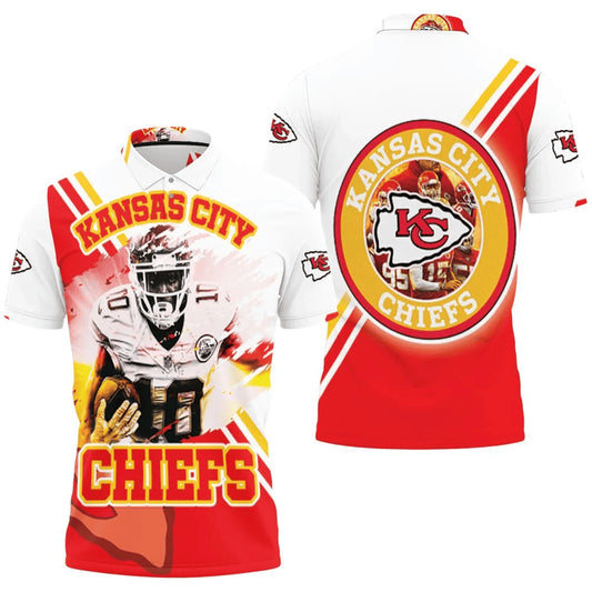 Kansas City Chiefs Speedster Strength 3D Polo Shirt - Moonbestprint