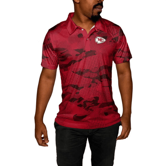 Kansas City Chiefs Stealth Camouflage Polo Shirt - Moonbestprint