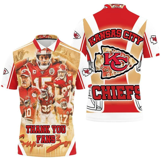 Kansas City Chiefs Super Bowl Fan Appreciation Polo Shirt - Moonbestprint