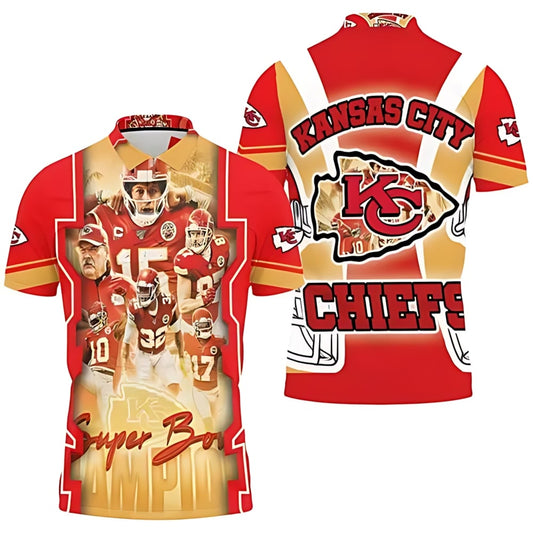 Kansas City Chiefs Super Bowl Glory 3D Polo Shirt - Moonbestprint