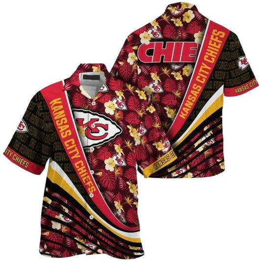 Kansas City Chiefs Unisex Tropical Pride Aloha Hawaiian Shirt - Moonbestprint