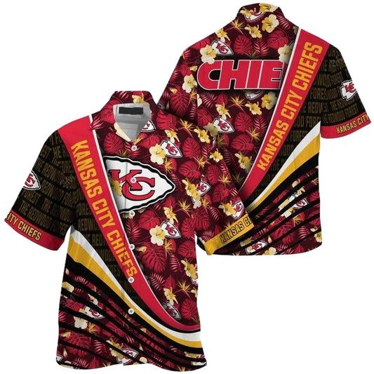 Kansas City Chiefs Unisex Tropical Pride Aloha Hawaiian Shirt - Moonbestprint