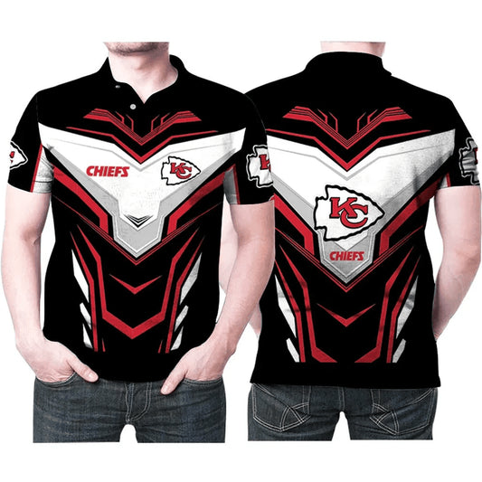 Kansas City Chiefs Victory Vanguard 3D Polo Shirt - Moonbestprint