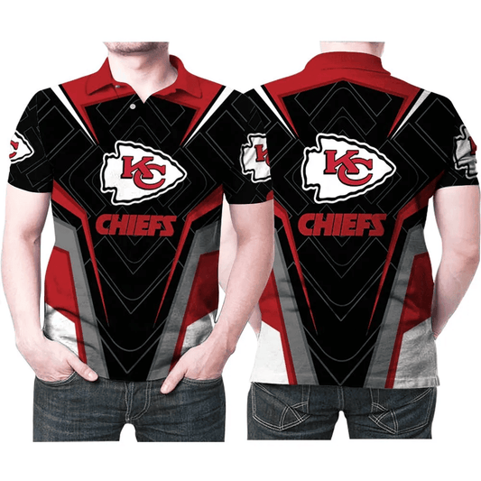 Kansas City Chiefs Vortex Warrior Polo Shirt - Moonbestprint