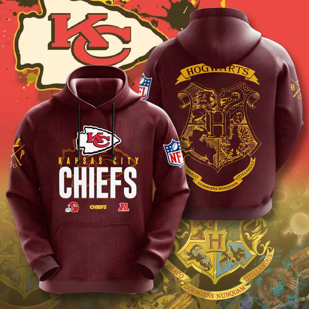 Kansas City Chiefs x Harry Potter 3D Hoodie - Moonbestprint