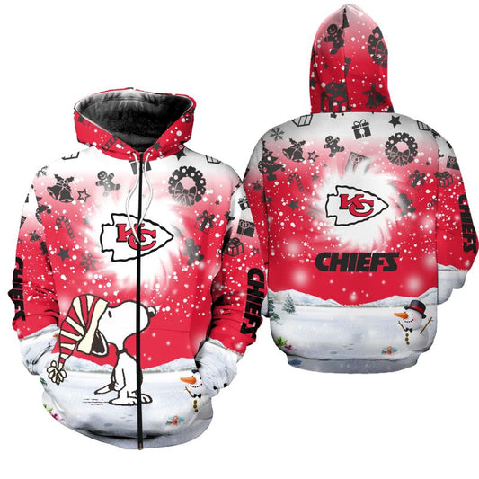 Kansas City Chiefs Xmas Snp Hoodie Zip Up Hoodie Nla028810 - Moonbestprint