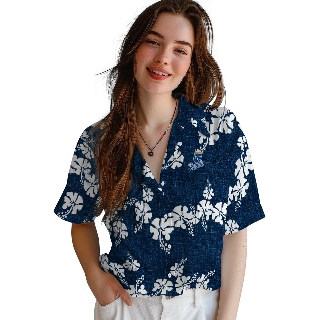 Kansas City Royals Hawaiian Shirt - 50th State Flower | Moonbestprint