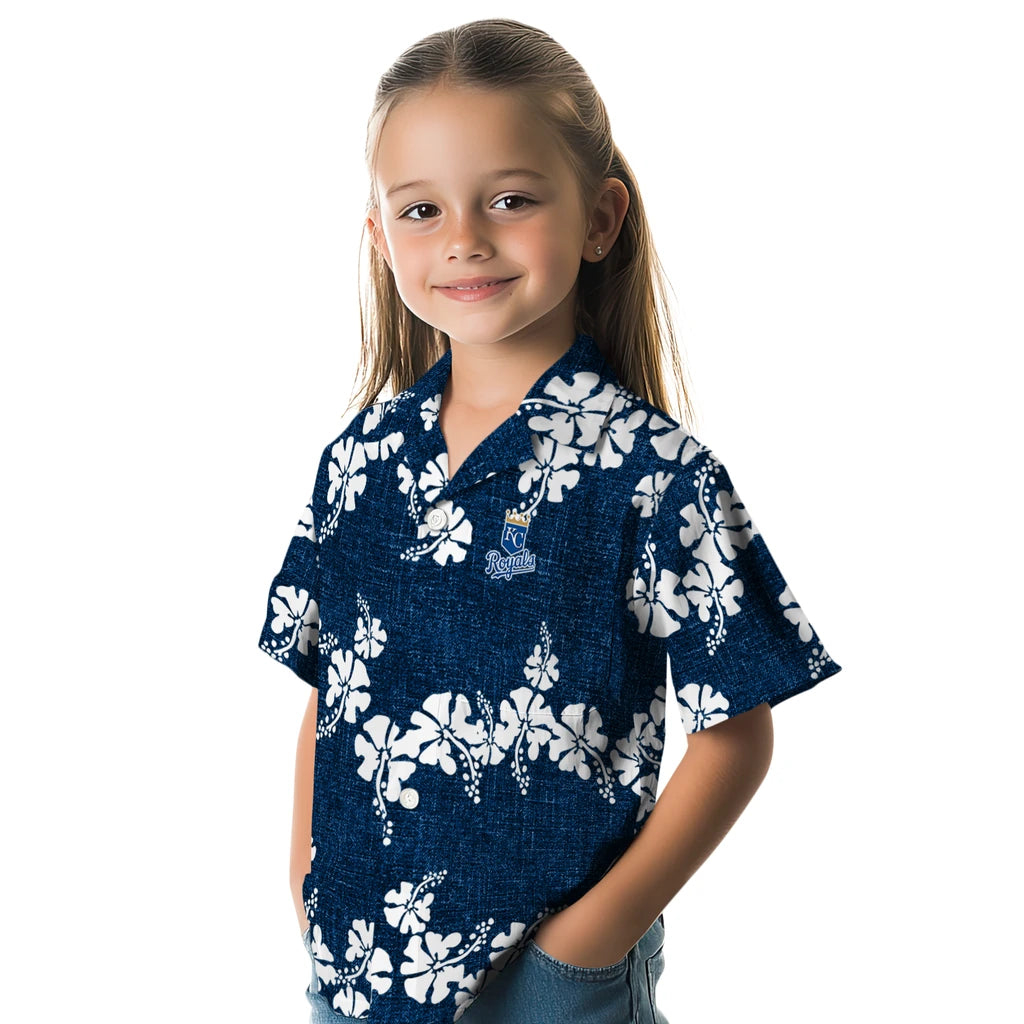 Kansas City Royals Hawaiian Shirt - 50th State Flower | Moonbestprint