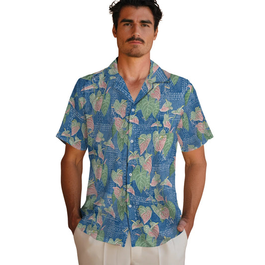 Kansas City Royals Hawaiian Shirt - Anthurium Overlay | Moonbestprint