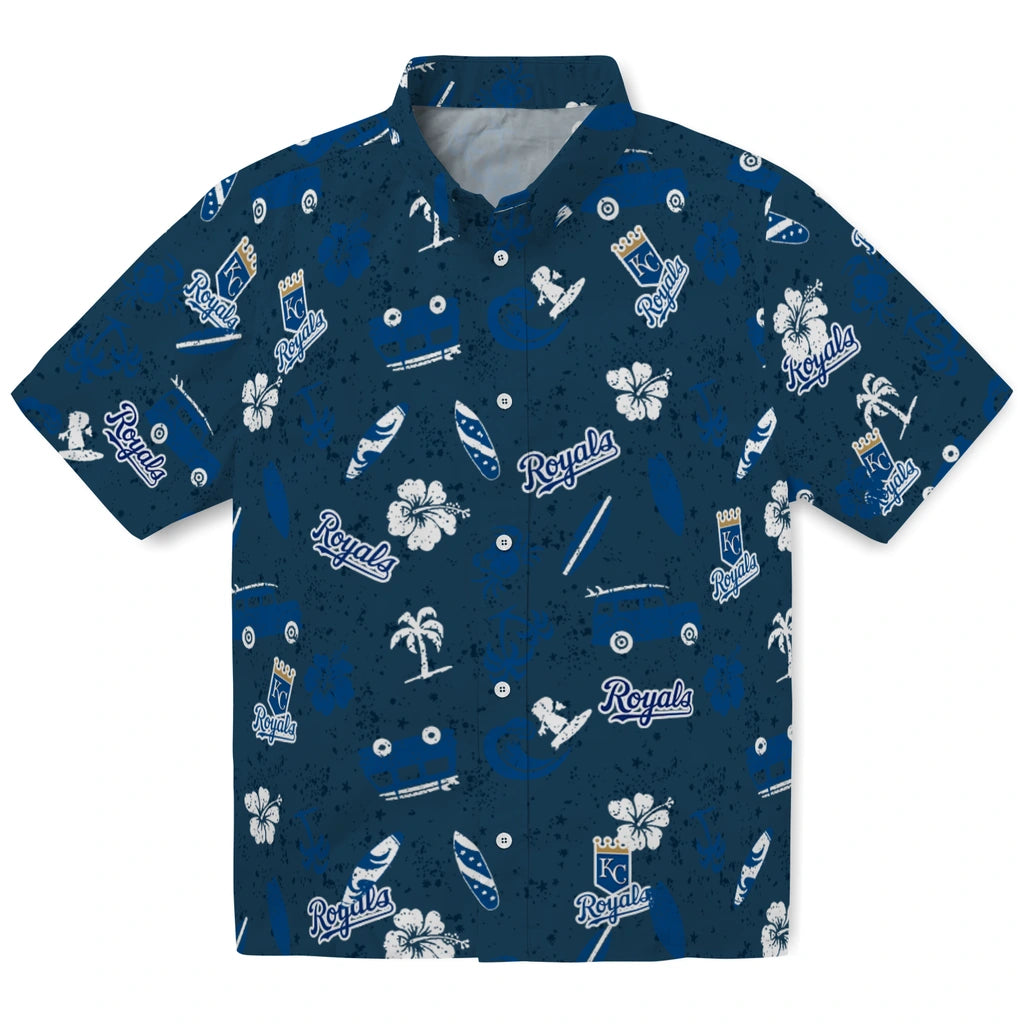 Kansas City Royals Hawaiian Shirt - Beach Vibe | Moonbestprint