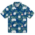 Kansas City Royals Hawaiian Shirt - Flamingo and Hibiscus | Moonbestprint