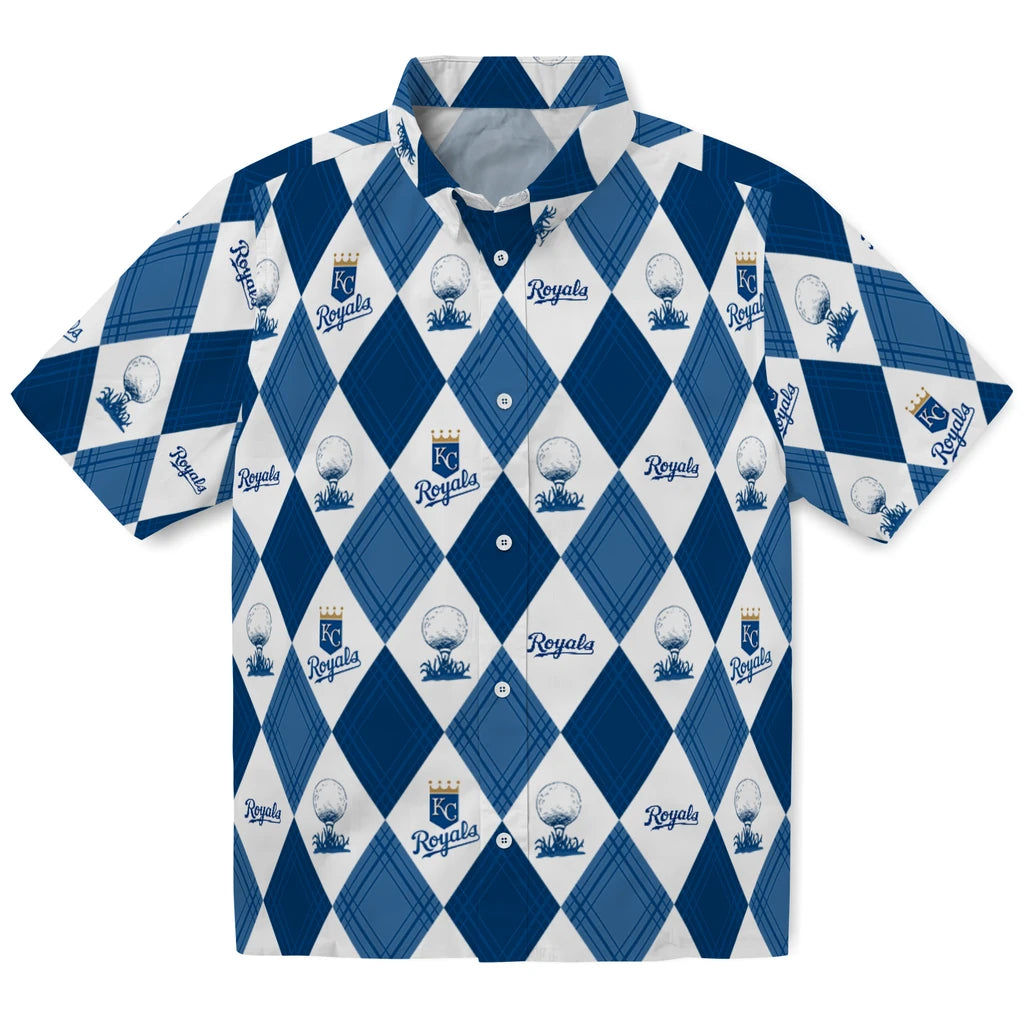 Kansas City Royals Hawaiian Shirt - Golfing Plaid | Moonbestprint