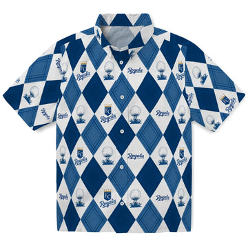 Kansas City Royals Hawaiian Shirt - Golfing Plaid | Moonbestprint